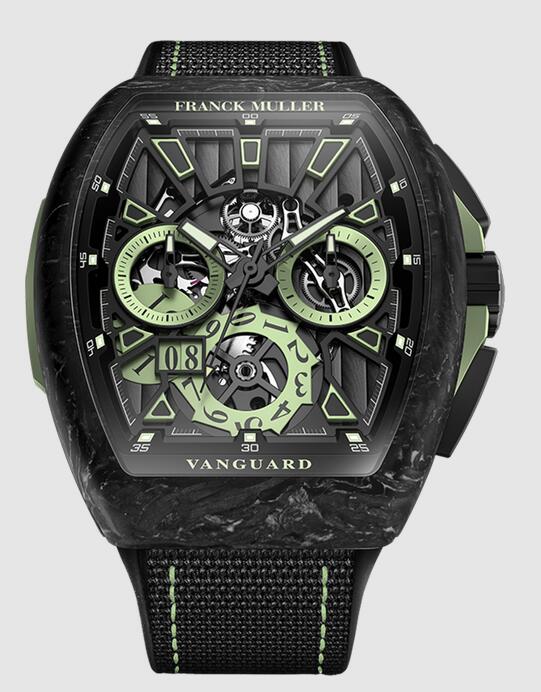 Best FRANCK MULLER Krypton Racing Skeleton Grande Date V 45 CC GD SQT RCG KRYPTON 2 CARBONE NR (VE) Replica Watch